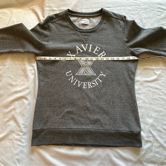 Champion Gray Xavier University Musketeers “Xavier” &  “X” Sweat Shirt Size L - Picture 8 of 8